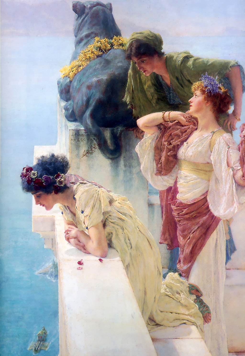 A Coin of Vantage in Detail Lawrence Alma Tadema
